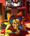  big_breasts breasts cleavage clothed clothing female fox-die hair looking_at_viewer microsoft plushie solo xbox xbox_one 
