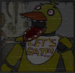  animated animatronic anthro avian bird chica_(fnaf) duck female five_nights_at_freddy&#039;s machine mechanical nightmare_fuel red_eyes robot terrifying unknown_artist video_games 