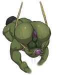  anthro anus balls barefoot bdsm big_butt bondage bound butt erection holding_penis justmegabenewell male mortal_kombat nude penis reptile reptile_(mortal_kombat) scalie solo video_games 