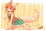  canine female hair kemono mammal pipisan purple_eyes red_hair solo wolf 