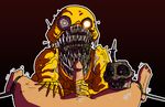  animatronic avian bird chicken crisis-omega cupcake_(fnaf) erection female five_nights_at_freddy&#039;s five_nights_at_freddy&#039;s_4 group human interspecies machine male mammal mechanical nightmare_chica_(fnaf) nightmare_fuel penis robot teeth video_games 