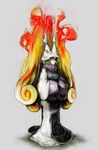  amagaya_(rat-tat-tat) bad_id bad_pixiv_id fire highres multiple_tails solo tail touhou yakumo_ran 