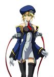  absurdres blazblue highres noel_vermillion official_art solo thighhighs transparent_background vector_trace 