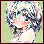  face hairband izayoi_sakuya short_hair solo tora_(torayarou) touhou 