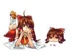  77gl bow hair_bow hakurei_reimu ribbon solo touhou yukkuri_shiteitte_ne 