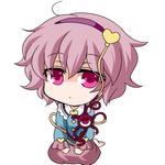  animated animated_gif blinking komeiji_satori lowres n-mix short_hair solo touhou 