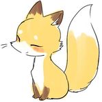  1boshi ambiguous_gender anthro blush canine fox fur japanese kemono mammal plain_background solo white_background 