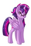  2015 alpha_channel alternate_hairstyle britishstarr cutie_mark equine eyewear female friendship_is_magic glasses hair horn mammal my_little_pony plain_background purple_eyes purple_hair solo transparent_background twilight_sparkle_(mlp) winged_unicorn wings 