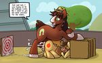  absurd_res against_wall anal anal_penetration animal_genitalia balls braeburn_(mlp) brown_fur brown_hair brown_penis cum cum_in_ass cum_inflation cum_inside cum_on_balls cum_on_ground cum_on_penis cutie_mark duo english_text equine erection excessive_cum friendship_is_magic fur hair half-closed_eyes hi_res horse horsecock inflation male male/male mammal my_little_pony one_eye_closed open_mouth orange_hair outside penetration penis pony sex size_difference slavedemorto text tongue tongue_out troubleshoes_(mlp) two_tone_hair vein yellow_fur yellow_penis 