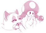  animal_ears blush boo cat_ears disembodied_penis fellatio female flat_chested ghost interspecies male male/female mario_bros nintendo nipples oral penis pussy sex sketch spirit toadette video_games whatsalewd 