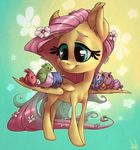  2015 atryl avian bird cute equine female feral flower fluttershy_(mlp) friendship_is_magic group mammal my_little_pony pegasus plant wings 