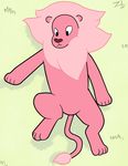  2015 cute feline feral fur hair lion lion_(steven_universe) male mammal mane pink_fur solo steven_universe zekromlover 