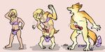  anthro balls breasts canine fur gender_transformation hair knotted_dick male mammal naughtygryph open_mouth penis solo transformation were werewolf 
