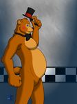  bear bleuxwolf blue_eyes bow_tie five_nights_at_freddy&#039;s five_nights_at_freddy&#039;s_2 hat mammal muscles pecs solo top_hat toy_freddy_(fnaf) video_games 