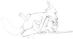  anthro anthro_on_anthro bent_over bite black_and_white blush canine cheek_tuft disney ear_biting elbow_tufts eyes_closed female flat_chested fox interspecies judy_hopps lagomorph leg_wrap line_art lying male male/female mammal monochrome navel nick_wilde on_side penetration predator/prey rabbit simple_background sketch spot_color spread_legs spreading tuft vaginal vaginal_penetration ventox white_background zootopia 
