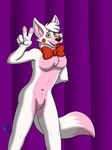  bleuxwolf bow_tie breasts canine chest_tuft female five_nights_at_freddy&#039;s five_nights_at_freddy&#039;s_2 fox fur mammal mangle_(fnaf) tuft video_games white_fur yellow_eyes 