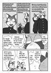  cat comic duo feline male mammal maririn uniform 