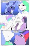  2015 anthro areola bakuhaku big_breasts breasts comic cum cum_in_mouth cum_inside english_text equine erect_nipples erection female friendship_is_magic herm herm/female horn intersex intersex/female mammal my_little_pony nipples nude penis princess_celestia_(mlp) princess_luna_(mlp) redoxx text twilight_sparkle_(mlp) winged_unicorn wings 