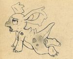  animated blush crying female games monochrome nidorina nintendo plump_labia pok&eacute;mon pussy saliva solo sweat tears video_games 