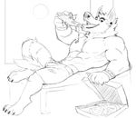  canine clothing food mammal muscles pizza sketch wolf wolfyama 