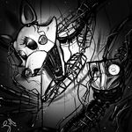  animatronic canine eoki-san_(artist) female five_nights_at_freddy&#039;s five_nights_at_freddy&#039;s_2 fox machine mammal mangle_(fnaf) mechanical robot solo video_games 