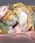  abs clothed clothing erection feline fellatio first_person_view half-dressed human licking male male/male mammal masturbation muscles oral penis sex tiger tongue tongue_out topless xigma_t56 