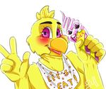  animatronic avian bird chica_(fnaf) chicken eoki-san_(artist) female five_nights_at_freddy&#039;s machine mammal mechanical robot tongue video_games 