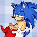  2015 absurd_res anthro butt duo echidna erection fur hair hedgehog hi_res hot_dogging knuckles_the_echidna male male/male mammal monotreme nude open_mouth penis sex sonic_(series) sonic_the_hedgehog spice5400 tongue video_games 