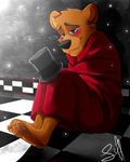  animatronic bear black_nose blue_eyes crying eoki-san_(artist) five_nights_at_freddy&#039;s freddy_(fnaf) fur glowing hat machine male mammal mechanical robot tears top_hat video_games 