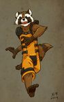  2014 anthro brown_fur fur guardians_of_the_galaxy k-9 male mammal marvel open_mouth raccoon rocket_raccoon 