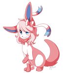  eeeveelution eeveelution female feral freeze-pop88 invalid_color nintendo pok&eacute;mon sylveon video_games 