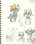  canine chibi dog doodles freeze-pop88 invalid_tag mammal traditional_media_(artwork) 