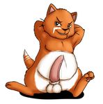  balls cat chubby emenius feline gamercat male mammal penis solo sweet_(character) 