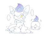  eyes_closed happy litwick melting meowstic nintendo pok&eacute;mon shaking smile transformation video_games winte yellow_eyes 