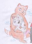 age_difference blush cat chubby double_penetration english_text feline foxxx321 gamer_cat gamercat glitch_(character) group group_sex imminent_rape male male/male mammal pencil_crayon penetration plain_background scarf sex size_difference sweet_(character) text 