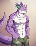 2015 anthro clothing dog_tags male muscles necklace nidoking nintendo pants pok&eacute;mon solo video_games viruleince 