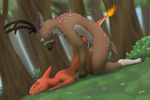  anal anal_penetration anthro cervine charmeleon deer duo interspecies koba male male/male mammal nintendo outside penetration penis pok&eacute;mon pok&eacute;philia video_games 