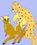  anal anus balls cat cattaur cheetah cub feline male male/male mammal penis sex taur young 