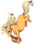  2015 alpha_channel applejack_(mlp) earth_pony equine female feral friendship_is_magic horse kittehkatbar mammal my_little_pony pony solo 