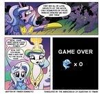  comic equine female feral friendship_is_magic fur game_over group hair horn horse mammal my_little_pony oh_shit open_mouth pony princess_celestia_(mlp) princess_luna_(mlp) tagme text trixie winged_unicorn wings 