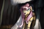  2015 animal_genitalia balls bestiality equine erection female feral fetlocks flare fluttershy_(mlp) friendship_is_magic gypsy_vanner hair horse horsecock interspecies long_hair lostdragon01 male mammal my_little_pony nude open_mouth pegasus penis pink_hair pony precum smile wings 