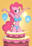  2015 anthro big_breasts bra breasts clothing culu-bluebeaver earth_pony equine female friendship_is_magic horse mammal my_little_pony panties pinkie_pie_(mlp) pony solo underwear 