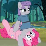  2015 animated blinking blue_eyes clothed clothing cunnilingus cutie_mark duo earth_pony equine female female/female feral friendship_is_magic hair half-closed_eyes horse incest long_hair lying mammal maud_pie_(mlp) my_little_pony on_back on_top oral outside pink_hair pinkie_pie_(mlp) pony purple_hair pussy sex spectre_z tree vaginal 