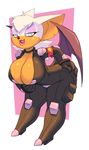  bat big_breasts bigdad breasts cleavage clothed clothing female mammal rouge_the_bat solo sonic_(series) wide_hips wings 