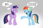  2015 annoyed cutie_mark dialogue duo english_text equine female friendship_is_magic hair horn imitating mammal multicolored_hair my_little_pony mysteryfanboy718 pegasus rainbow_dash_(mlp) rainbow_hair text twilight_sparkle_(mlp) winged_unicorn wings 