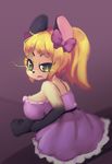  annoyed anthro big_breasts bow breasts clothed clothing dress female loliswitch mammal mouse oppai_loli rodent tiffy_cheesecake twintails_(disambiguation) 