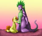  abs anthro anthrofied areola balls bed breasts dragon duo equine erection exelzior-maximus fellatio female friendship_is_magic fur green_penis hair half-closed_eyes horn horse inside interspecies kneeling male male/female mammal my_little_pony nipples nude open_mouth oral orange_hair penis pony pumpkin_cake_(mlp) scalie sex simple_background smile spike_(mlp) yellow_fur 