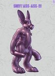  dildo gas_mask lagomorph male mammal mot nipples piercing rabbit rubber sex_toy shiny solo totalenclosure 