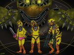  avian bird blood chica(fnaf) claws dream glowing machine mechanical monster nightmare sword teeth toy_chica(fnaf2) uitinla video_games weapon whips withered_chica(fnaf2)five_nights_at_freddys 
