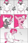  anthro breast_expansion breasts canine clock-face clothing computer equine female fox friendship_is_magic gender_transformation horse male mammal my_little_pony pinkie_pie_(mlp) pony torn_clothing transformation 